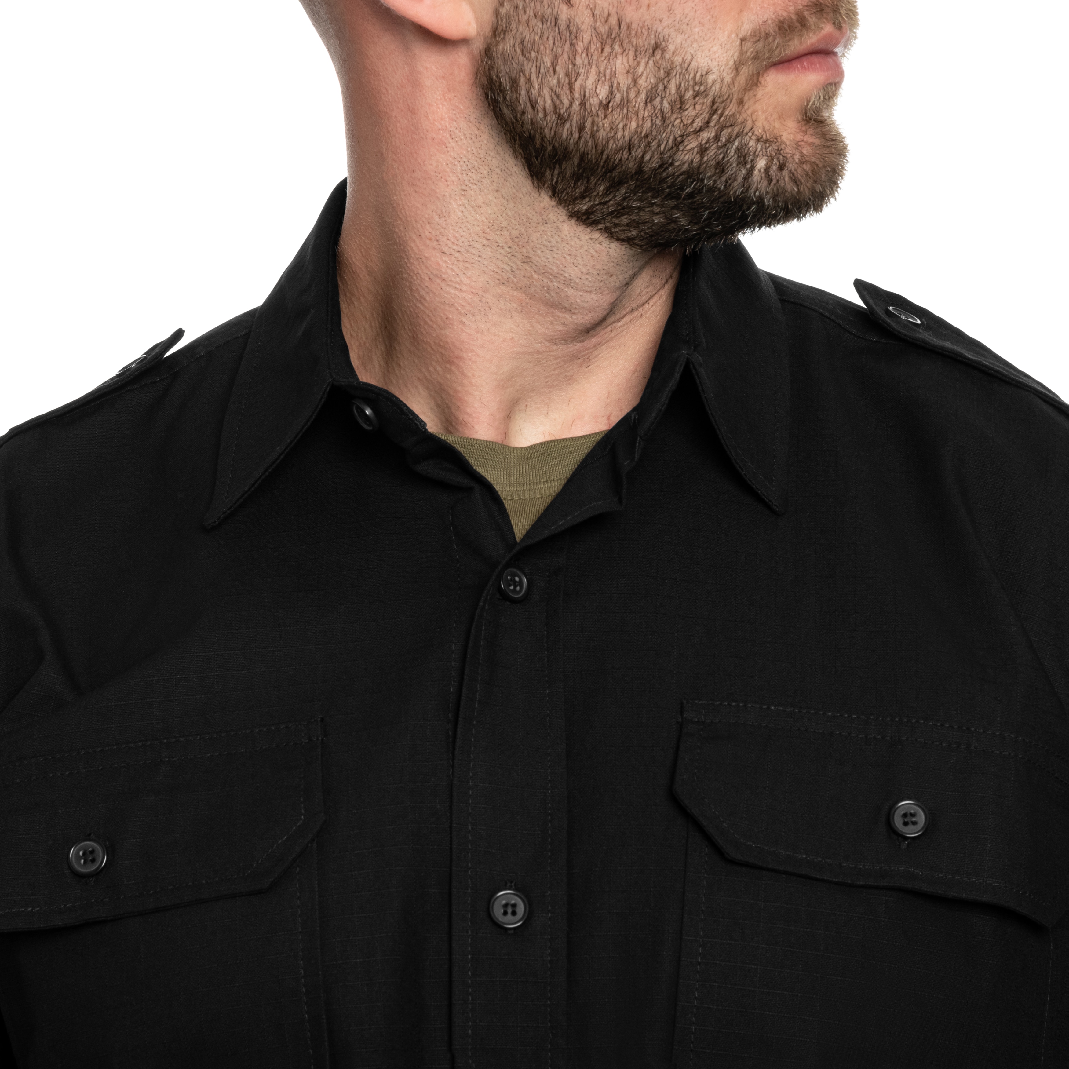 Сорочка тактична Mil-Tec Ripstop Long Sleeve - Black