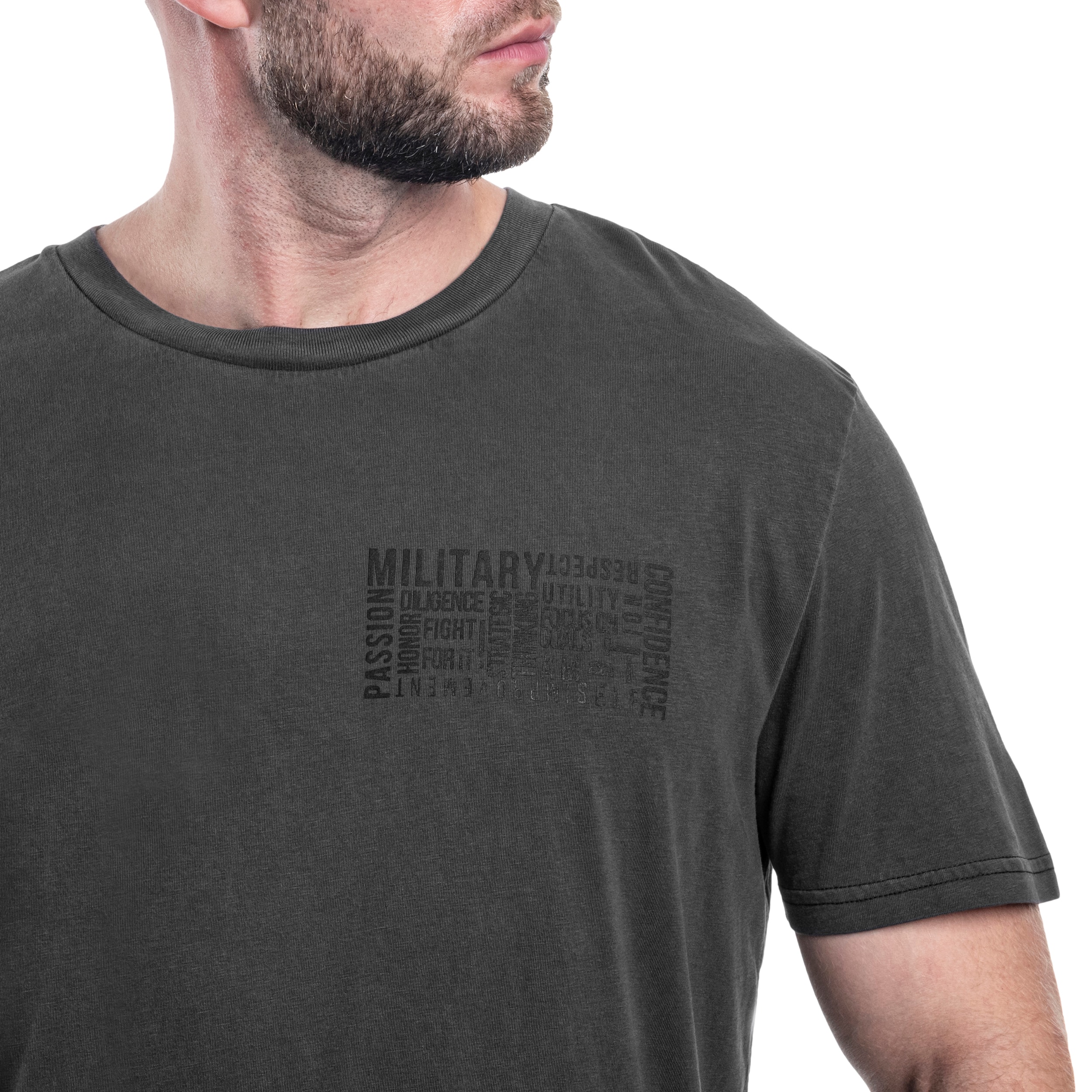 Футболка Military Gym Wear Identity Tee - випрана сіра