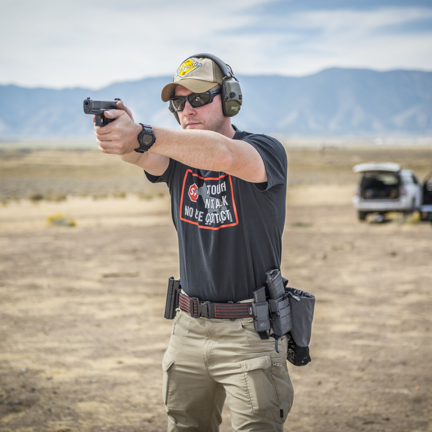 Тактичний ремінь Helikon Competition Nautic Shooting Belt - Black/Red