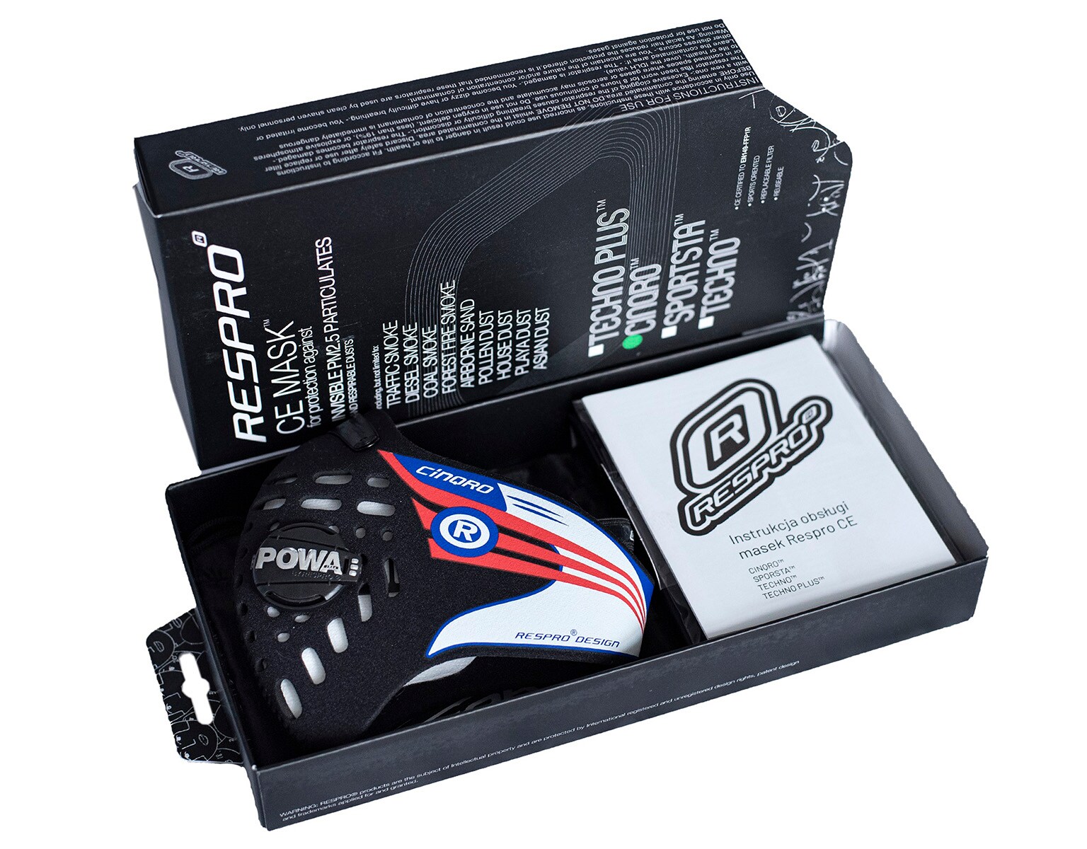 Протисмогова маска Respro CE Cinqro Black