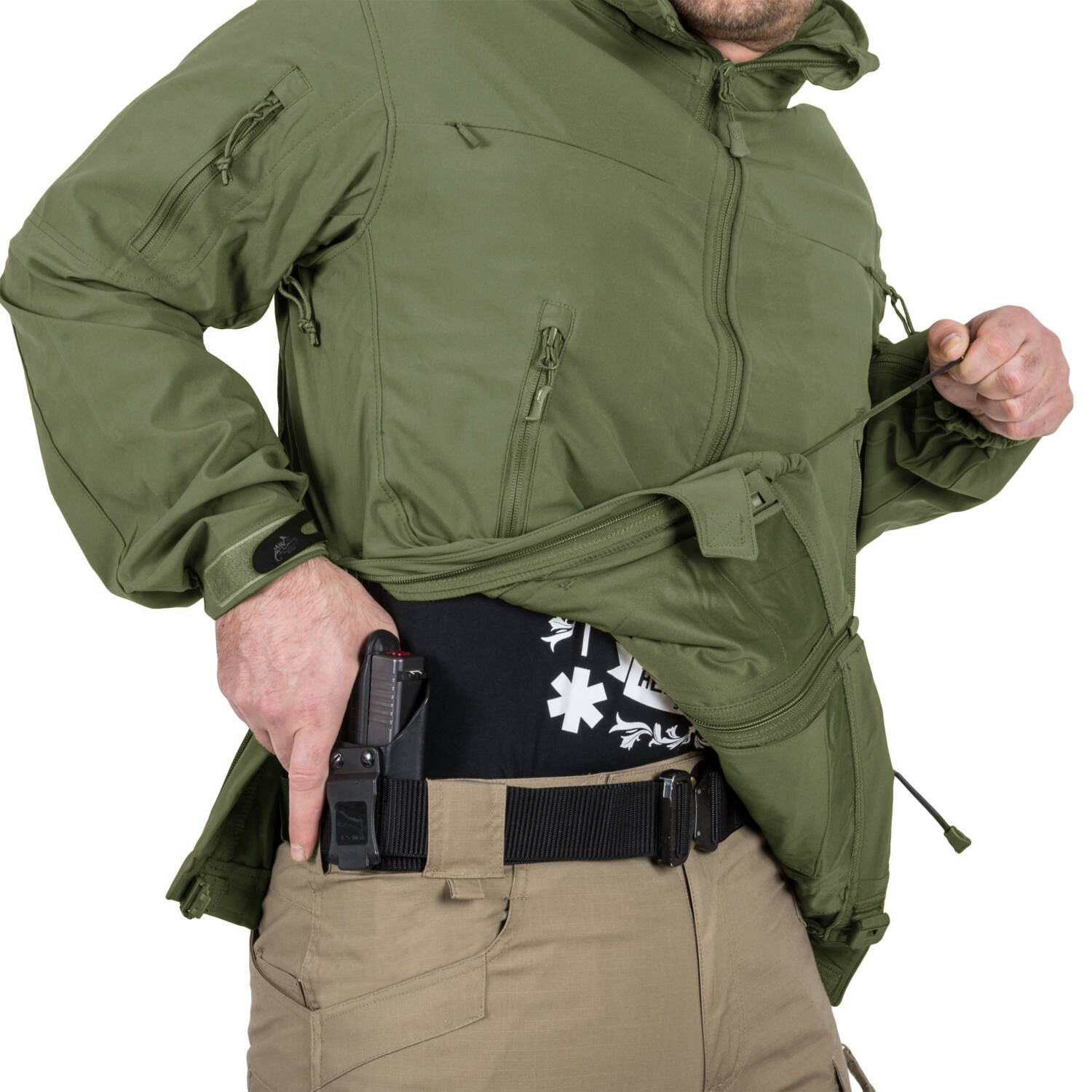 Куртка Helikon Cougar Softshell Windblocker QSA HID - Olive Green