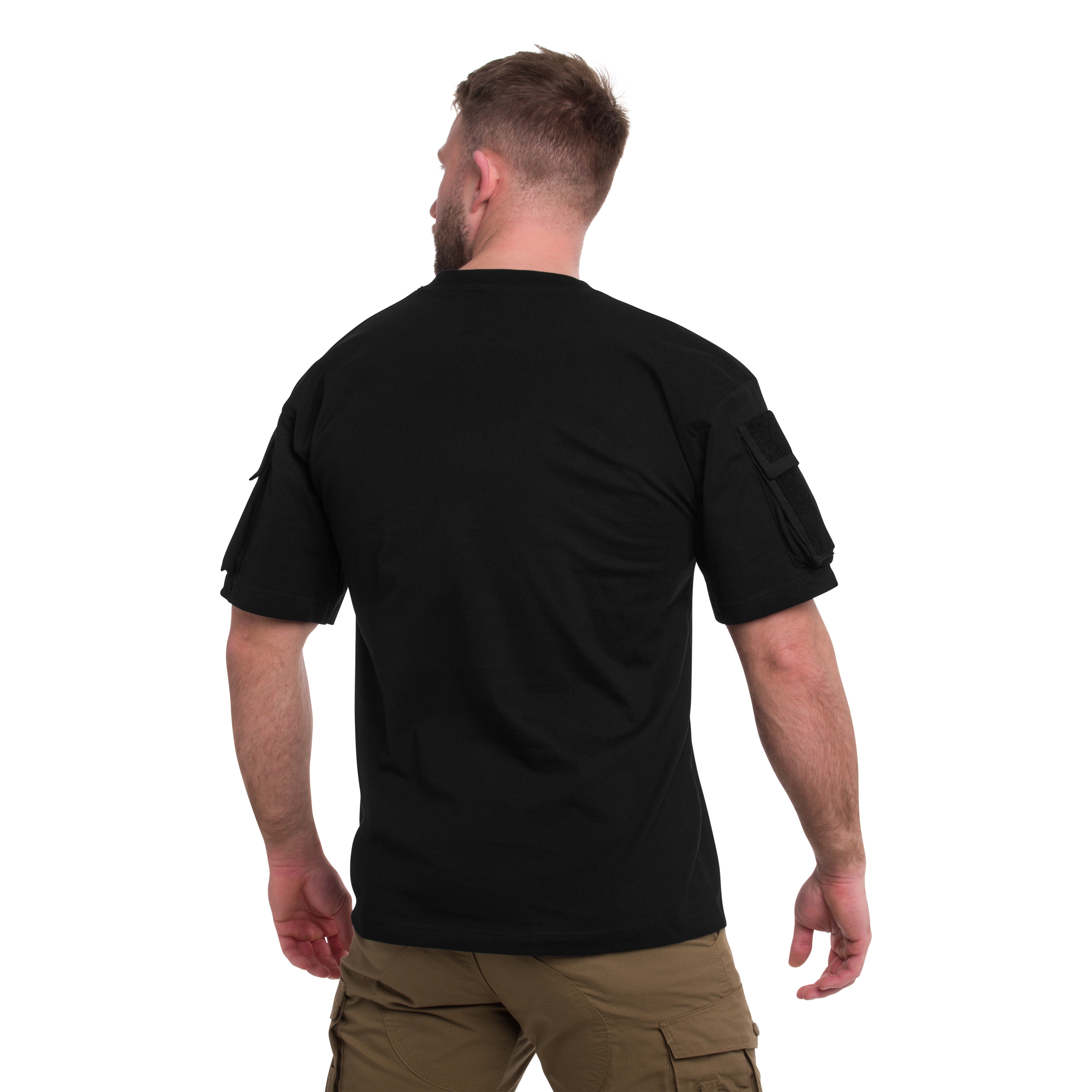 Футболка T-shirt MFH з кишенями - Black