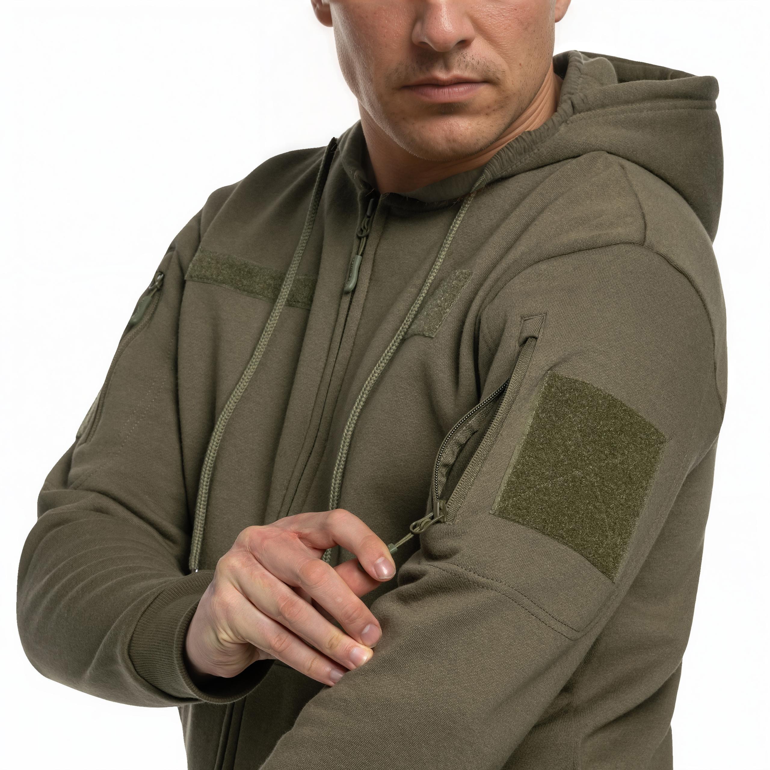 Кофта Mil-Tec Tactical Hoodie Zipper - Olive
