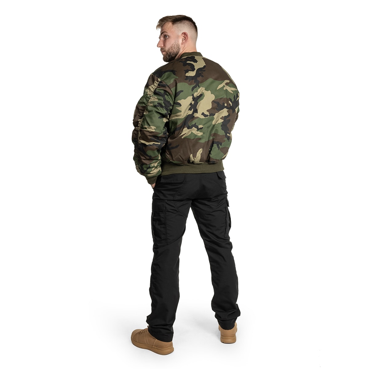 Куртка Mil-Tec MA-1 Flyers Woodland Jacket
