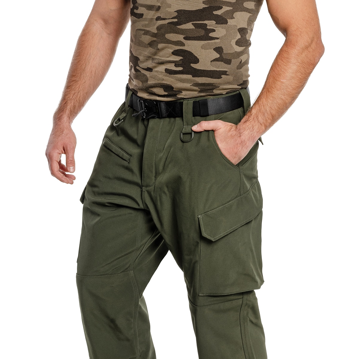 Утеплені штани Mil-Tec Softshell Explorer водонепроникні - Olive