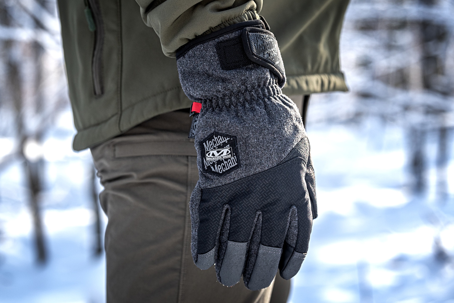 Тактичні рукавиці Mechanix Wear ColdWork WindShell - Black/Grey