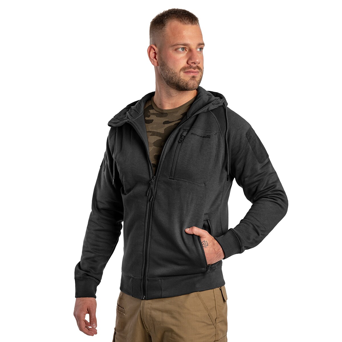 Кофта Pentagon Leonidas 2.0 Tactical Hoodie - Black