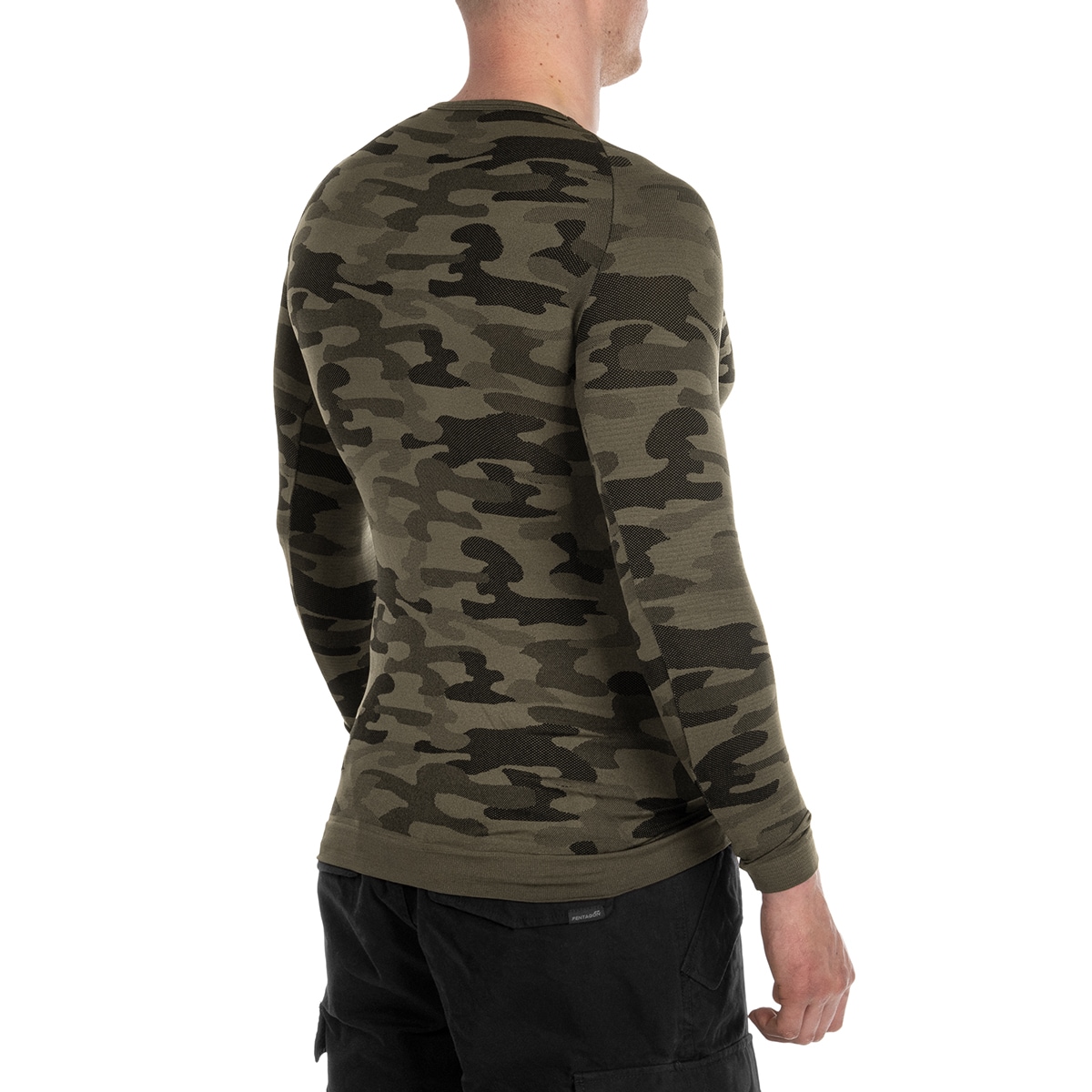 Термоактивна футболка з довгим рукавом Sesto Senso Thermo Active - Camo Khaki