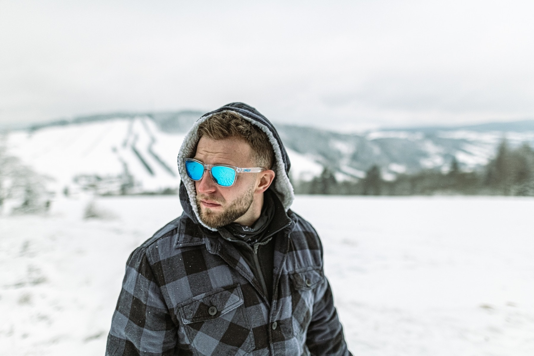 Тактичні окуляри Oakley Frogskins Crystal Clear Prizm Saphire в стилі  MILITARY.EU